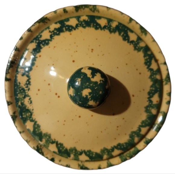 Vtg Country Snowman Stoneware Canister Cookie Jar - Picture 2 of 4